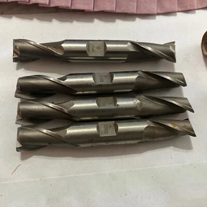 Lot of (4) Cleveland 5/8 Double Ended End Mills HSS - Picture 1 of 8