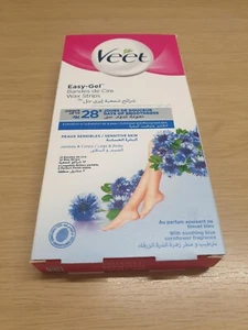 Veet Wax Strips Easy Gel - für empfindliche Haut 28 Streifen x 1 NUR £5,99 PORTOFREI - Bild 1 von 12