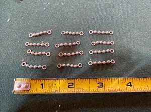 12 Vintage Monel Bead Chain Tackle No. 61  35 lb test Swivels from bulk display - Picture 1 of 1