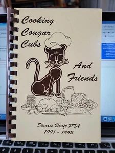 STUARTS DRAFT VIRGINIA Cooking Cougar Cubs PTA Cookbook 1991-92 - Picture 1 of 2