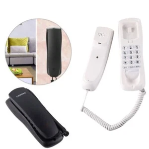 Landline Wired Telephone Wall Mounted House Phones Corded Phone Home Office - Zdjęcie 1 z 12