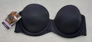 Maidenform Trägerloser BH Damen Gr. 34 C Schwarz Komfort Halt Urlaub "  - Bild 1 von 7