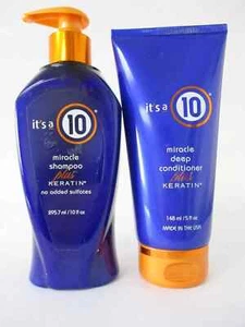It's a 10 Miracle Shampoo Plus Keratin 10oz & Deep conditioner Plus Keratin 5 oz - Picture 1 of 3