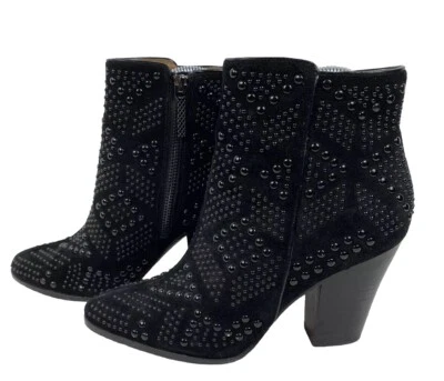 Donald Pliner Swift2SP Negro Cristal Embellecido Mujer Botas Botines Talla 7 Foto 1 de 4