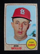 1968 Topps Baseball Card # 68 Ron Willis - St. Louis Cardinals