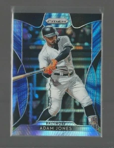 2019 PANINI PRIZM HYPER BLUE PRIZM ADAM JONES #1 BALTIMORE ORIOLES - Picture 1 of 1