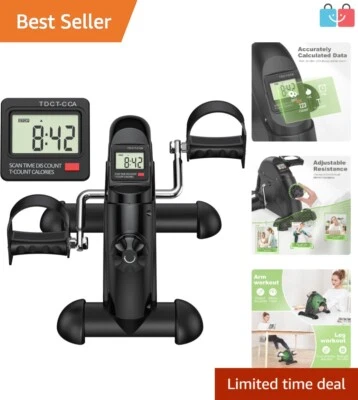 Silent Magnetic Resistance Mini Bike Pedal Exerciser - Ideal for Rehabilitation - Image 1 of 4