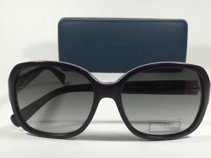 Cole Haan Women CH7001 513 Butterfly Sunglasses Purple Frame Gray Gradient 56mm - Picture 1 of 12