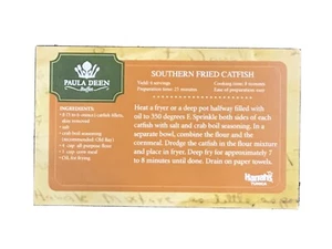 Vintage Paula Deen Buffet Rezeptkarte Southern Fried Catfish Harrah’s Tunica - Bild 1 von 3