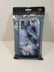 Casely Blue-Pink-Black Marble Snap On Case -  iPhone XR/XS - Picture 1 of 6