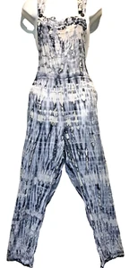 Neu mit Etikett SACRED THREADS Batik Hippie Boho Viskose OVERALL STRAMPLER JUMPSUIT PULLOVER XL - Bild 1 von 6