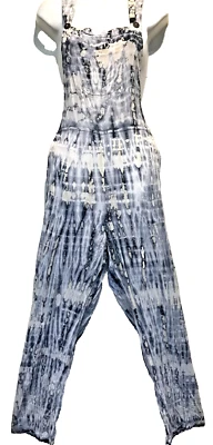 Nuevo con etiquetas HILOS SAGRADOS tie dye hippie boho rayón MONO MAMELUCO MONO JUMPER XL Foto 1 de 4