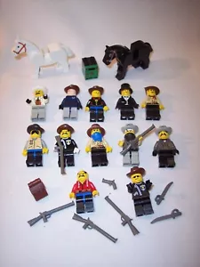 Lot P Vintage Lego Western Cowboy Outlaw Sherriff Horse Minifigure Accessories - Picture 1 of 10
