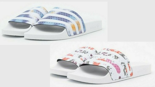 Sandali Adidas Originals Adilette Slides Taglia da 4 9 Stampa bianca