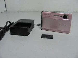 Sony DSC-T70 8.1MP HD Digital Camera 2GB Mem Stick & Charger Tested & Working - Picture 1 of 11
