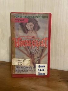 HOUSEGEIST 1982 VHS Cut Big Box AIR Video horror slasher gore sov boardinghouse - Imagen 1 de 4