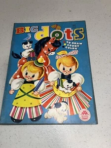 Vintage 1962 Merrill Big Dots Coloring Book Draw Count Color - Picture 1 of 12
