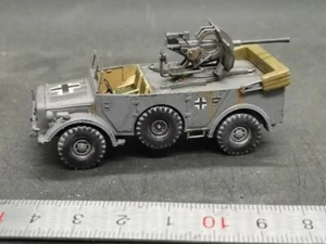 Modellino rifinito dipinto in casa 1/72 German Horch 20MM veicolo pistola antiaerea - Foto 1 di 7