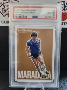 2017 Panini Nobility BRONZE 12/20 Diego Maradona #94 PSA 10 Pop 2 - Picture 1 of 2