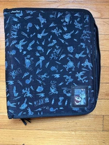 Vintage Stuart Hall Looney Tunes Zipper Binder Bugs Bunny Tasmanian Devil Black - Picture 1 of 19