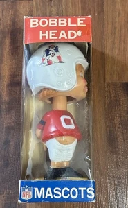 Vintage 1975 New England Patriots NFL Football Wackelkopf mit Box Maskottchen SCHÖN! - Bild 1 von 7