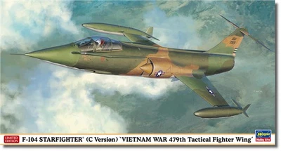 Hasegawa 1/48 US Army F-104 Starfighter (tipo C) Vietnam War 479th Tactical Figh - Immagine 1 di 4