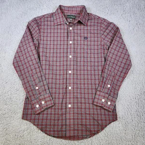 Boys RALPH LAUREN POLO Red Button Up Dress Shirt Size 12 - Picture 1 of 8
