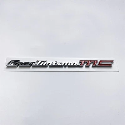 Emblema de maletero trasero rojo plateado compatible con insignia Maserati GT/MC Foto 1 de 3