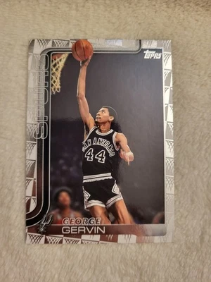 Baloncesto Topps NBA George Gervin #265 temporada 2025-26 Tip Off Border Spurs Foto 1 de 2