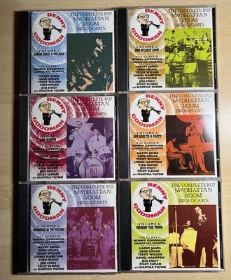 Benny Goodman Complete 1937 Madhattan Room Broadcasts 6 CD Set 1995 MINTY Foto 1 de 4