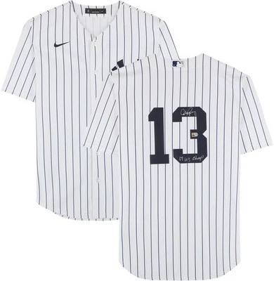 Alex Rodriguez New York Yankees Signed White Nike Replica Jersey w/WS Champ Insc - Image 1 of 4