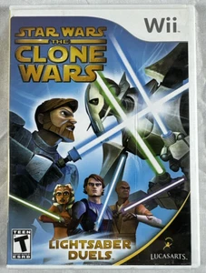 Star Wars Clone Wars Lightsaber Duels - Nintendo Wii immacolato testato autentico - Foto 1 di 4