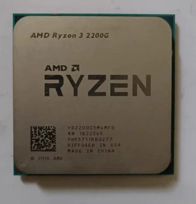 AMD Ryzen 3 2200G 4-core 4-thread 3.5GHz 65w r3 2200g CPU processor R3 2200G - Image 1 of 3