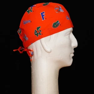 Florida Gators on Orange Theme Scrub Hat - Picture 1 of 1