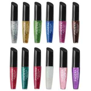 PHOERA® Glitter Eyeliner Long Lasting Liquid Sparkly Makeup Eye Shadow Eye Liner - Picture 1 of 24