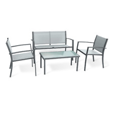Living Room Santiago From Garden 1 Sofa 2 Chairs And 1 Table Steel Turtle Dove