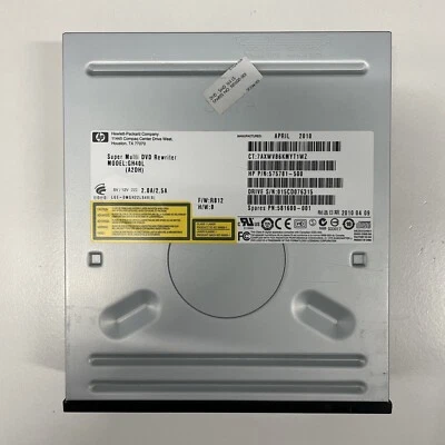 HP GH40L CD DVD±RW SATA Rewriter DL Optical Drive 575781-500 581600-001 F/W RB12 - Image 1 of 4