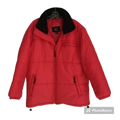 Chaqueta acolchada de invierno roja KC Collections para hombre XL NUEVA SIN ETIQUETAS Foto 1 de 4