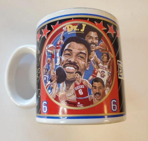 Julius Dr. J Erving 1993 SPORTS IMPRESSIONS NBA Coffee Mug 76ERS Cover