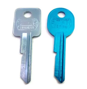 B48 & B49 BLUE Anodized Key Blanks For GM Buick Cadillac Chevy GMC Olds Pontiac - Bild 1 von 2