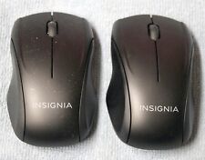 LOT OF 2 INSIGNIA USB WIRELESS OPTICAL MOUSE - NS-PNM60003-BK-C