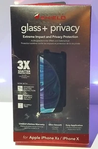 ORYGINALNY ZAGG iPhone XS / X Invisible Shield 360 Ochrona Szklany ekran Prywatność - Zdjęcie 1 z 5