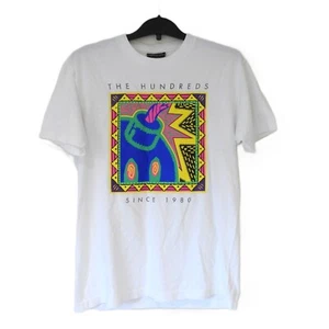 The Hundreds Adam Bomb Neon Print T-Shirt Mens Size M White - Picture 1 of 11