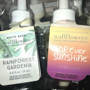 Recargas de flores de pared de baño y cuerpo selva tropical Gardenia y sol para siempre X 2 - Imagen 1 de 2