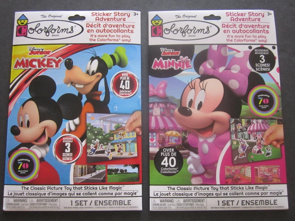Disney Jr. Mickey Mouse 45 Colorforms Sticker Story