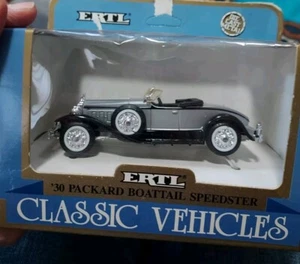 Vintage Ertl NIB 1930 Silver Packard Boattail Speedster Classic Die Cast Vehicle - Picture 1 of 1