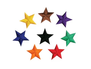 1" Star Patches, Achievement Martial Arts, Rank Promotion Patch, Karate TKD - Picture 1 of 9