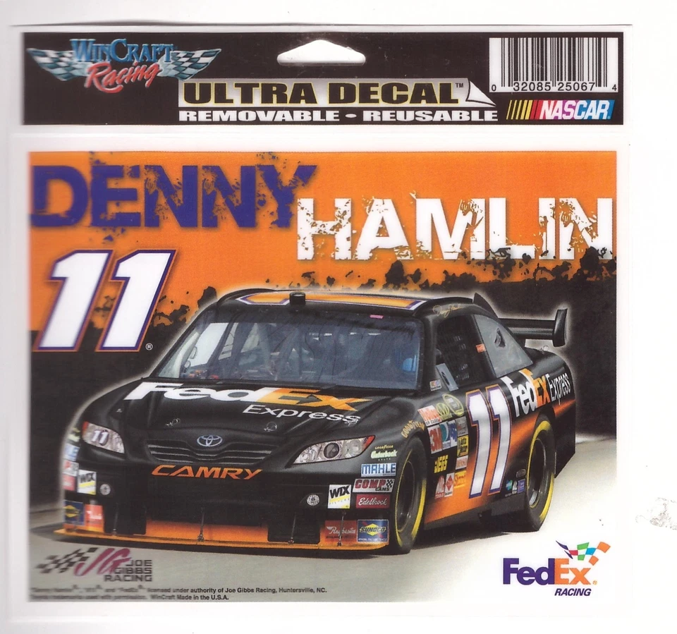 CUNA ULTRA CALCOMANÍA VINTAGE WINCRAFT NASCAR #11 FEDEX EXPRESS JGR DENNY HAMLIN 5X6 Foto 1 de 1