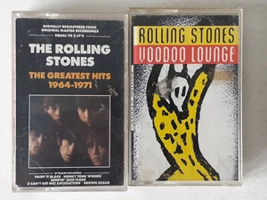 THE ROLLING STONES HOT ROCKS 1964-1971/VOODOO LOUNGE CASSETTE TAPES X 2 - Picture 1 of 10