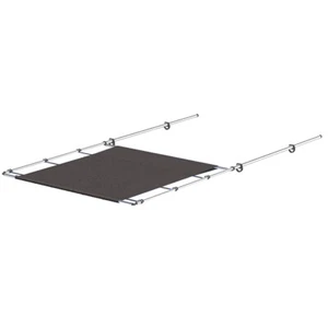 SureShade PTX Power Shade - 57" Wide - Stainless Steel - Grey 2021026258 UPC - Picture 1 of 2